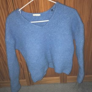 H&M alpaca wool sweater bright blue medium